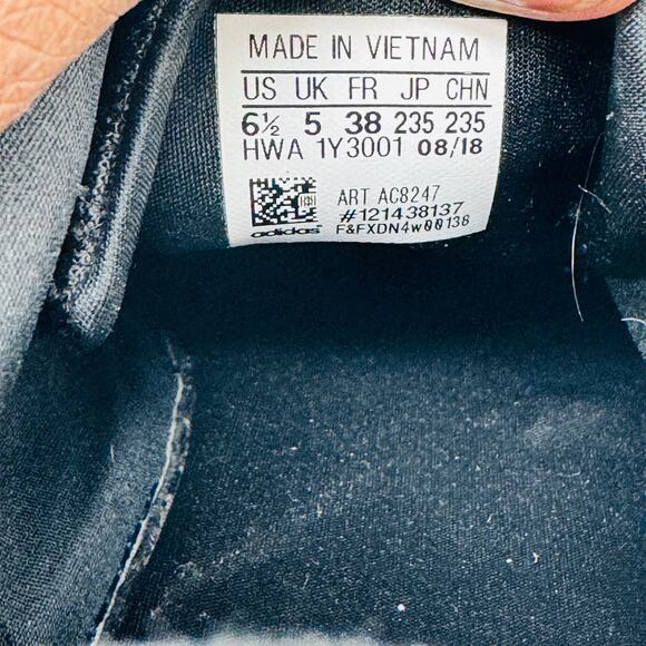 Adidas Cloudfoam QT Racer Running Shoes Sneakers AC8247 Black Womens Size 6.5 - Picture 10 of 10